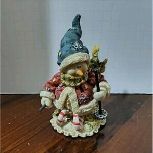 Skiing Snowman Figure Don Mechanic Winter Holidays Decor Vintage 2002